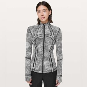 Lululemon Define Jacket Luon - Spray Jacquard White Black